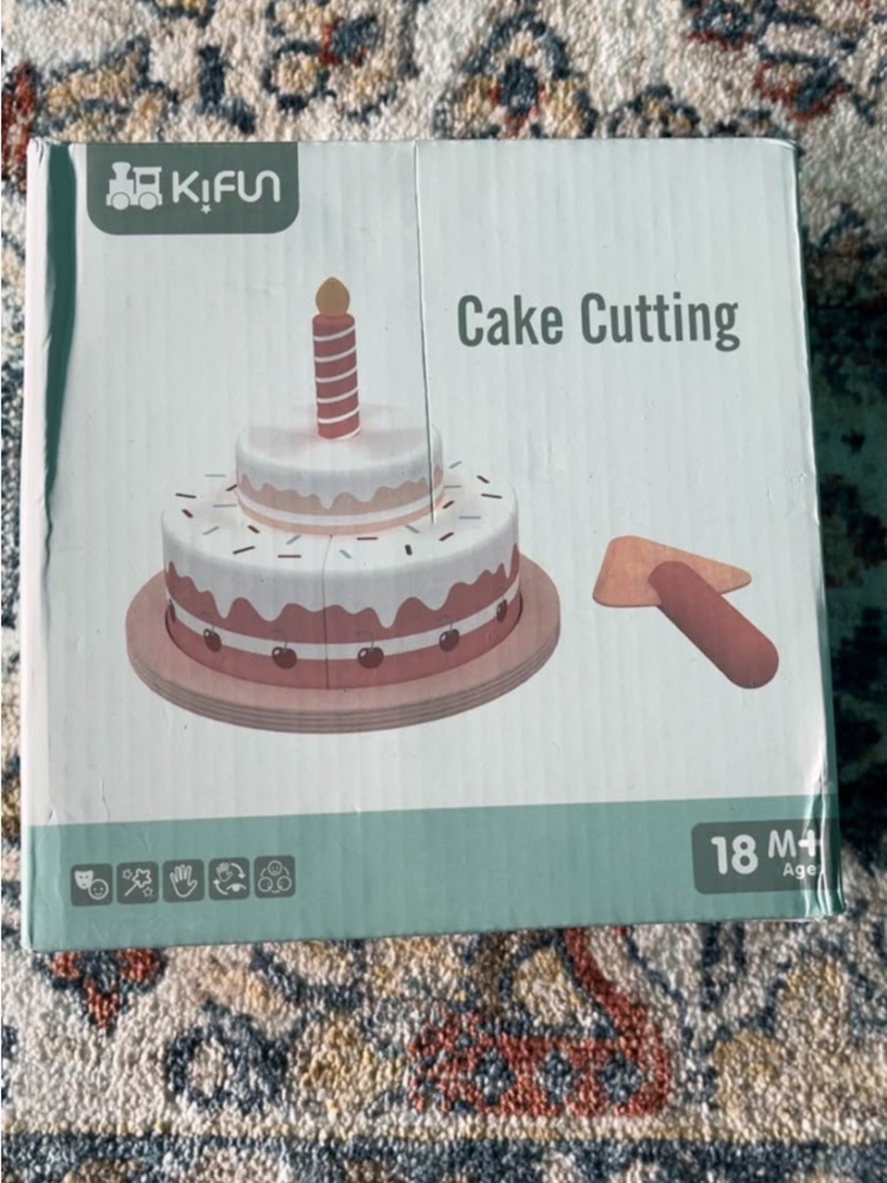 Toddler Wooden Cake Cutting Toy